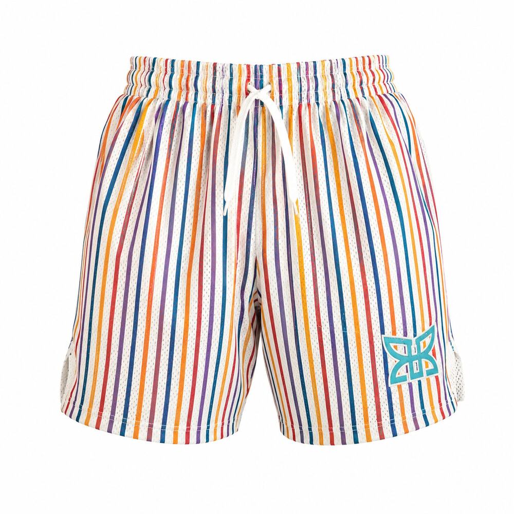 Ryoko Rain '21 Pinstripe Mesh Shorts 3XL Multicolor USA Basketball Streetwear